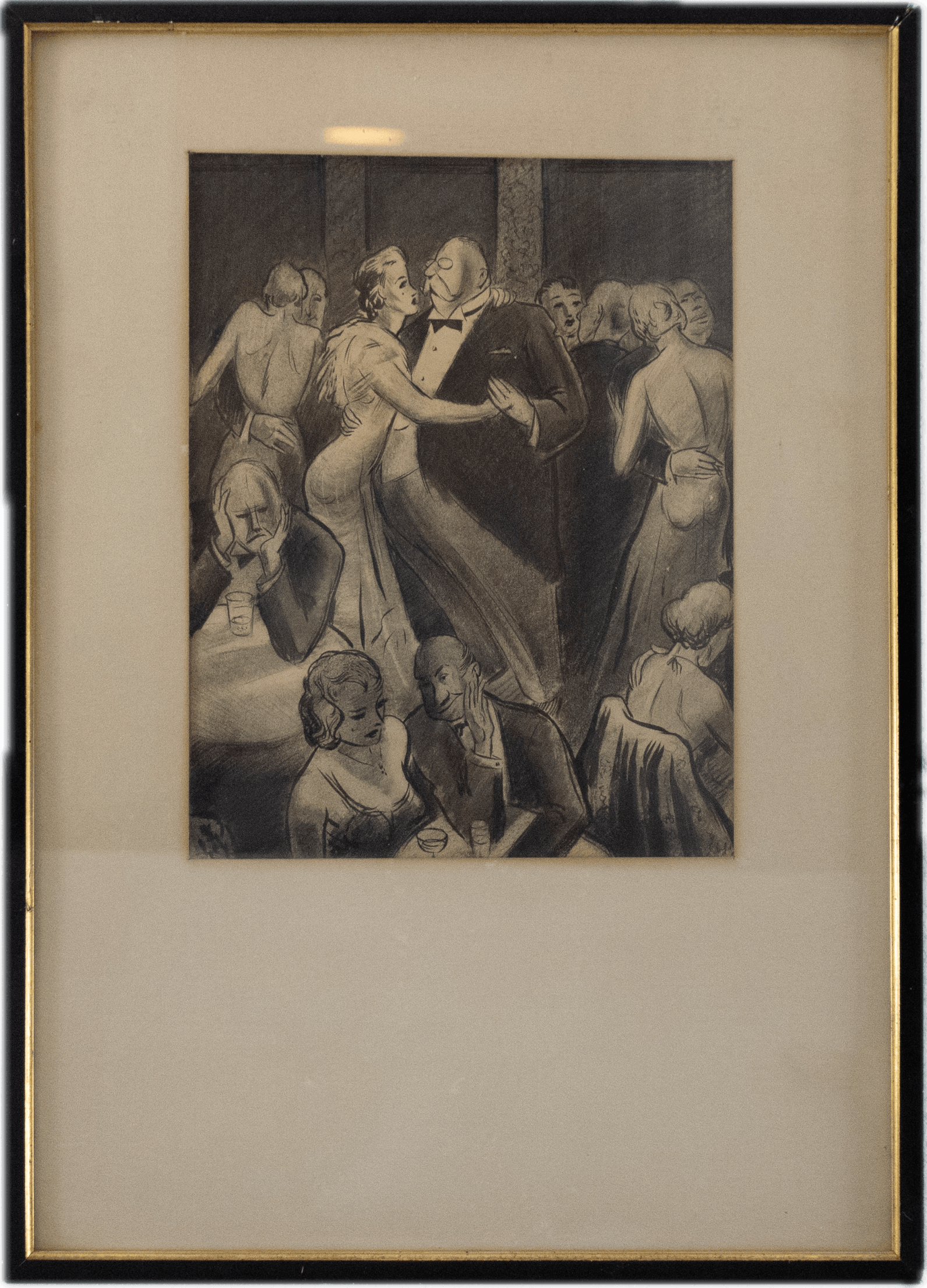 An illustration for Little Red Riding Hood showing the wolf character, rendered in the charming narrative style of early 20th century American book illustration by an Ashcan School artist.